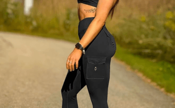 YEOREO CoreFlex Workout Cargo Leggings with Pockets – Hidden Scrunch Butt Lifting Gym & Yoga Pants for Women