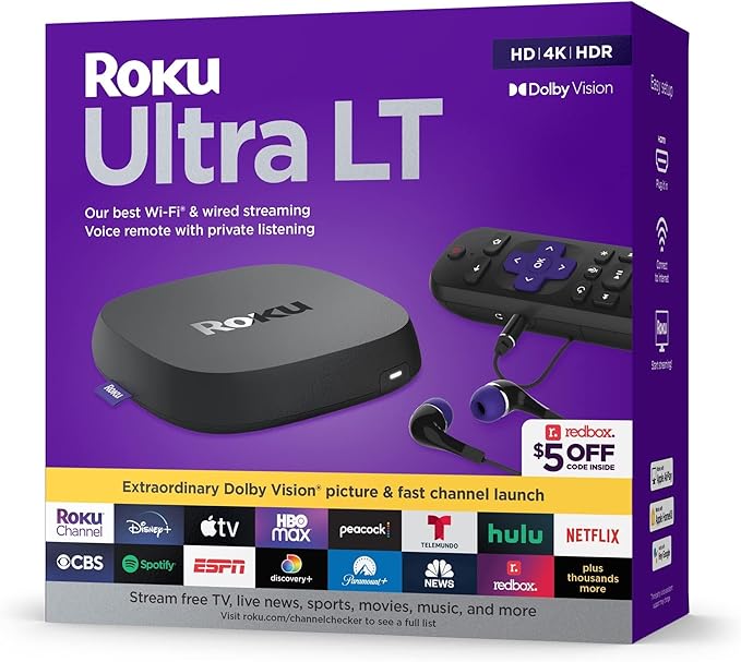 Roku Ultra LT Review Box.