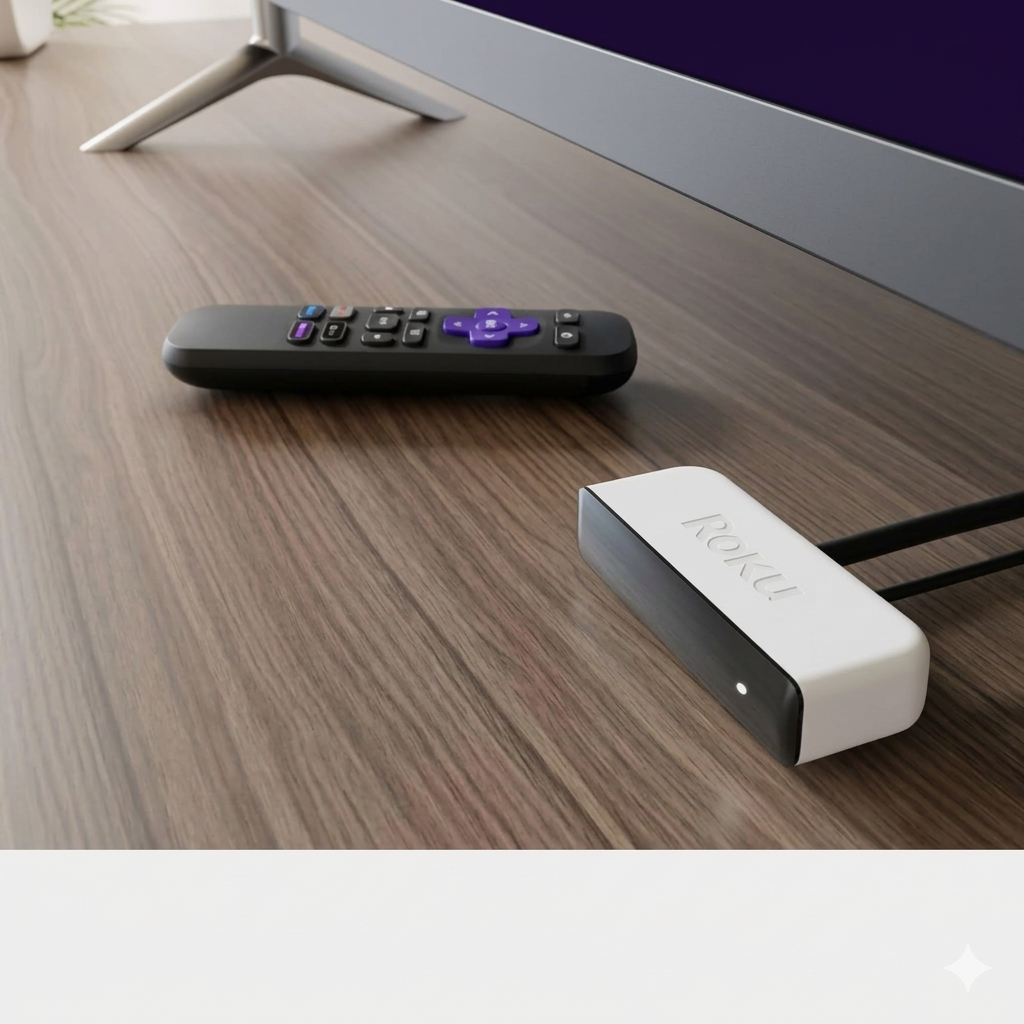 Roku Premiere Review home screen showing streaming channels like Netflix and Disney Plus