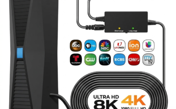 2025 Upgraded Long Range Digital TV Antenna for 4K and 8K local channels