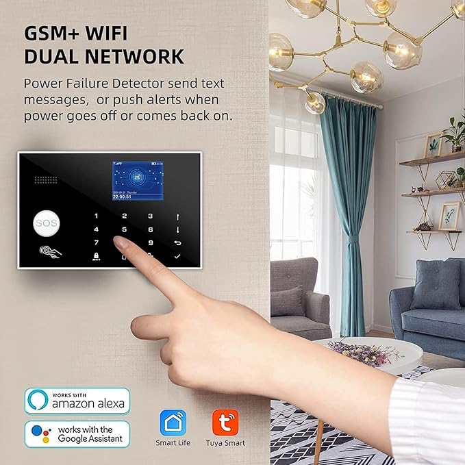 WiFi + 4G GSM Smart Home Alarm System main panel⁠