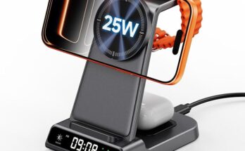 SwanScout C02M 3-in-1 Magnetic Wireless Charging Station⁠